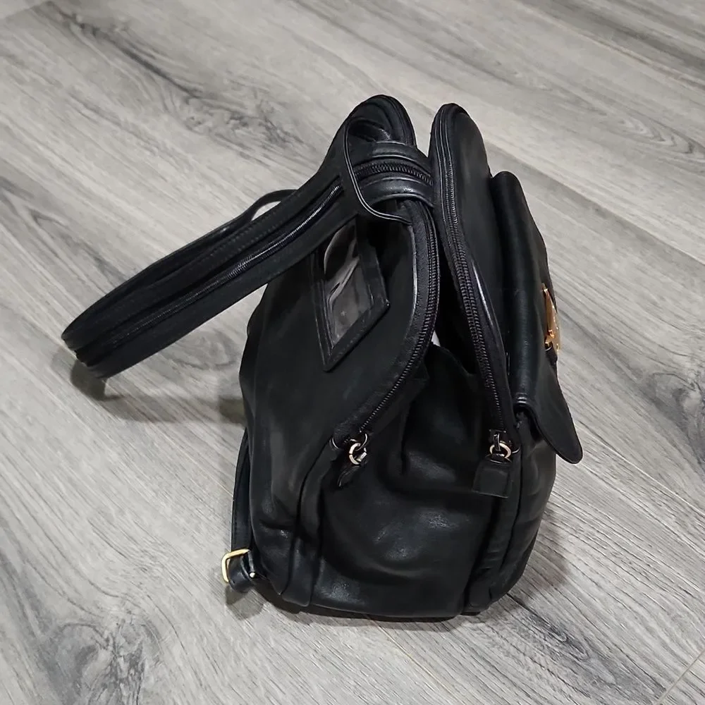 Y2K Black Etienne Aigner Backpack Sling Bag